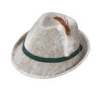 W WIDMANN MILANO Party Fashion - 11761 - Sombrero fedora bávaro con pluma para niños, sombrero de traje tradicional, fiesta de la cerveza, fiesta popular, feria de la iglesia