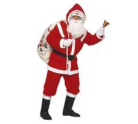 W WIDMANN MILANO Party Fashion 1535D - Disfraz de Papá Noel de lujo, Santa Claus, San Nicolás, barba, Navidad, disfraces de carnaval