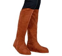 Widmann – Cubrebotas de gamuza 20956 – marrón, un par, medieval y carnaval