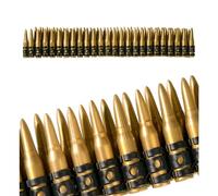 W WIDMANN MILANO Party Fashion 2725B - Cinturón de munición, ajustable, con 96 cartuchos, soldado, accesorio, carnaval, fiesta temática