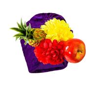 W WIDMANN MILANO Party Fashion 2896M - Tocado Miranda, fruta, tocado brasileño, fiesta temática, carnaval
