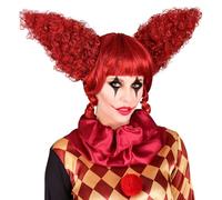W WIDMANN MILANO Party Fashion 29098 - Peluca Killer Clown, roja, vintage, accesorio payaso de terror, disfraz Halloween