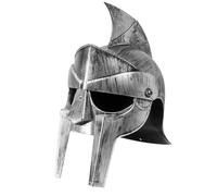 W WIDMANN MILANO Party Fashion 29149 - Casco de gladiador con visera de plástico duro, para adultos, romanos, Edad Media, guerreros