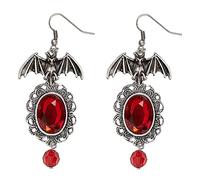 WIDMANN Par de pendientes murciélago/Gemme, rojo Womens, talla única, vd-wdm46754