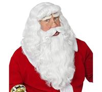 WIDMANN 46943 Papá Noel Peluca con Barba y Bigote, Color Blanco , color/modelo surtido