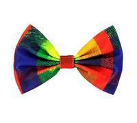 W WIDMANN MILANO Party Fashion 48639 - Pajarita payaso multicolor a cuadros, accesorios, circo, disfraz, accesorios, carnaval, fiesta temática