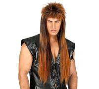 W WIDMANN MILANO Party Fashion - 6187R - Peluca Rocker, castaño-rubia, años 80, carnaval, fiesta temática