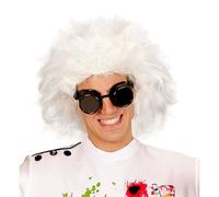 W WIDMANN MILANO Party Fashion 6382L - Peluca de científico loco, para carnaval, Halloween o fiesta temática, blanca