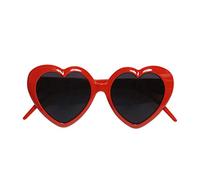 WIDMANN MILANO PARTY FASHION 6634L - Gafas corazón, rojas, gafas fiesta, años 50, carnaval, fiesta temática