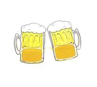 W WIDMANN MILANO Party Fashion - 6778O - Gafas de fiesta de cerveza, gafas de cerveza, fiesta temática, carnaval, fiesta popular