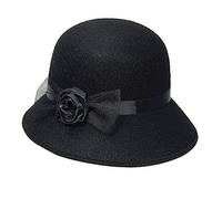 WIDMANN 68577 Adulto Sombrero Charleston, mujer, Negro , color/modelo surtido