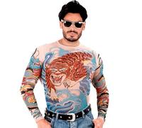 WIDMANN ? ac2600 ? Teeshirt Tatuaje Tigre y Dragon Hombre