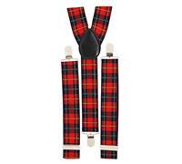 W WIDMANN MILANO Party Fashion - 7986S - Tirantes estampado tartán, cuadros escoceses, talla única, disfraz, accesorio, fiesta temática, carnaval