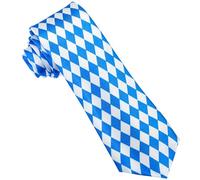 W WIDMANN MILANO Party Fashion 95701 - Corbata Baviera, azul/blanco, fiesta de la cerveza, accesorio, disfraz, carnaval, fiesta temática