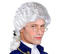 W WIDMANN MILANO Party Fashion - A6026 - Peluca marqués, gris, noble, cortesano, carnaval, fiesta temática