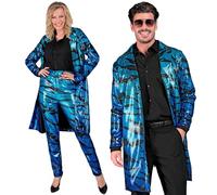 W WIDMANN MILANO Party Fashion - Abrigo de lentejuelas de fiesta, traje de fiesta, chaqueta, Disco Fever, estampado animal, festival, disfraces de carnaval