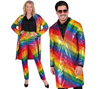 W WIDMANN MILANO Party Fashion - Abrigo de lentejuelas de fiesta, traje de fiesta, chaqueta, Disco Fever, estampado animal, festival, disfraces de carnaval