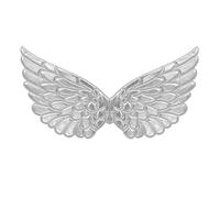 W WIDMANN MILANO Party Fashion - Alas de tela, 57 x 26 cm, para disfraces de ángel, carnaval, Navidad