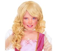 W WIDMANN Blonde princess wig for girls (peluca)