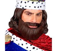 W WIDMANN MILANO Party Fashion - Barba para varios personajes, rey, pirata, siglos XVIII y XIX, accesorio