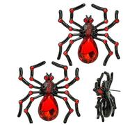 W WIDMANN MILANO Party Fashion - Bisutería araña con pedrería, para adultos, accesorio para Halloween, carnaval, uso diario