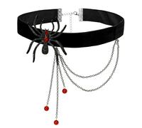 W WIDMANN MILANO Party Fashion - Bisutería araña con pedrería, para mujer, accesorio para disfraces de Halloween y carnaval