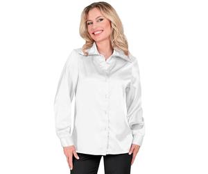 W WIDMANN MILANO Party Fashion - Blusa de satén para mujer, camisa de mujer para fiesta temática de los años 70, Disco Fever, carnaval