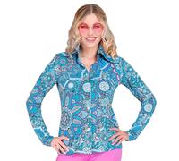 W WIDMANN MILANO Party Fashion - blusa años 60 para señoras, Hippie, Reggae, Flower Power, Disco Fever