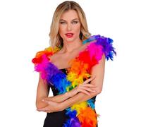 W WIDMANN MILANO Party Fashion - Boa de plumas, longitud aprox. 180 cm, pañuelo de plumas, accesorio, fiesta temátic