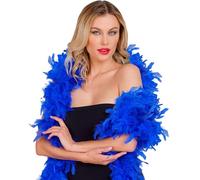 W WIDMANN MILANO Party Fashion - Boa de plumas, longitud aprox. 180 cm, pañuelo de plumas, accesorio, fiesta temátic
