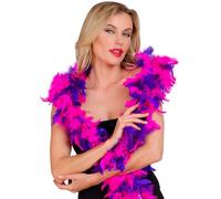 W WIDMANN MILANO Party Fashion - Boa de plumas, longitud aprox. 180 cm, pañuelo de plumas, accesorio, fiesta temática