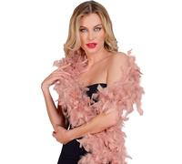W WIDMANN MILANO Party Fashion - Boa de plumas, longitud aprox. 180 cm, pañuelo de plumas, accesorio, fiesta temática