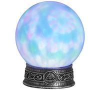 Widmann Bola de cristal mágica vd-wdm07102 – luz y sonido, 20 cm, base turquesa