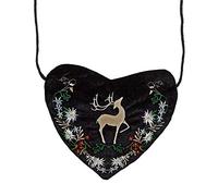 W WIDMANN MILANO Party Fashion - 07793 - Bolso corazón bávaro bordado, accesorio, carnaval, fiesta temática