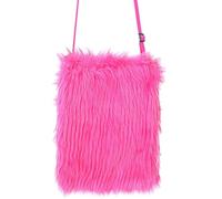 W WIDMANN MILANO Party Fashion, Bolso de mano, Diseño de felpa rosa neón, para llevar al hombro, comodidad óptima, fácil cuidado, versátil para todas las ocasiones festivas