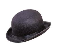 WIDMANN 2479L - Bombín Gran Gala Unisex Adulto, Años 10 y 1920, Inglés, Siglo XVIII, XIX, Carnaval, Fiestas Temáticas, Talla Única, Color Negro