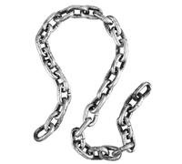 W WIDMANN MILANO Party Fashion, Cadena 01208, accesorio versátil, material duradero, 150 cm de largo, elegante diseño plateado y negro, fácil de usar para todos tus disfraces