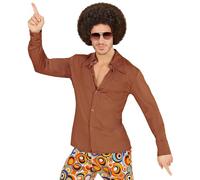 W WIDMANN MILANO Party Fashion - Camisa años 70 para hombre, disco fever, traje de fiesta, disfraz