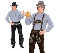 W WIDMANN MILANO Party Fashion - Camisa bávara, top, fiesta de la cerveza, fiesta popular, carnaval, fiesta temática