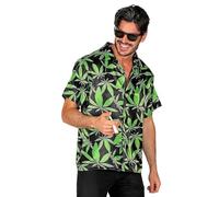 W WIDMANN MILANO Party Fashion - Camisa con motivo, manga corta, camisa de caballero, para carnaval, festivales