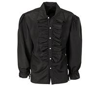 W WIDMANN MILANO Party Fashion - camisa con volantes, pirata, vampiro, medieval, disco, carnaval