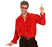 W WIDMANN MILANO Party Fashion - camisa con volantes, pirata, vampiro, medieval, disco, carnaval