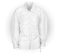 W WIDMANN MILANO Party Fashion - camisa con volantes, pirata, vampiro, medieval, disco, carnaval