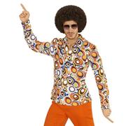 W WIDMANN MILANO Camisa hombre Party Fashion – años 70, estilo disco, disfraces de carnaval