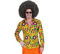 W WIDMANN MILANO Party Fashion - Camisa de los años 70, Camisa de Hombre, Estilo Disco, Disfraces de Carnaval