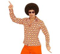 W WIDMANN MILANO Party Fashion - Camisa años 70, camisa hombre, estilo disco, disfraces