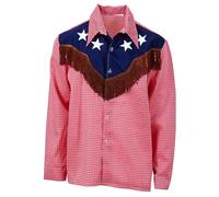 W WIDMANN MILANO Party Fashion - Camisa de vaquero rodeo para adultos, Salvaje Oeste, Texas, ranger, carnaval, fiesta temática