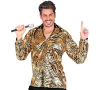 W WIDMANN MILANO Party Fashion - Camisa Disco Fever, estrella del pop, cantante, baile de música ligera, atuendo de mal gusto, disfraces de carnaval