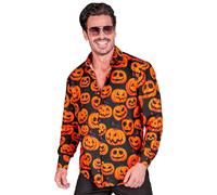 W WIDMANN MILANO Party Fashion - Camisa de manga larga para hombre, Camisa de hombre, Disfraz de Halloween