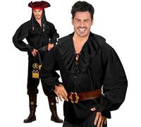 W WIDMANN MILANO Party Fashion - Camisa Pirata o Renacentista, Bucanero, Disfraces de Carnaval